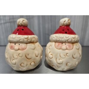 Santa Bearded Holiday Festive Salt‎ And Pepper Shaker Set